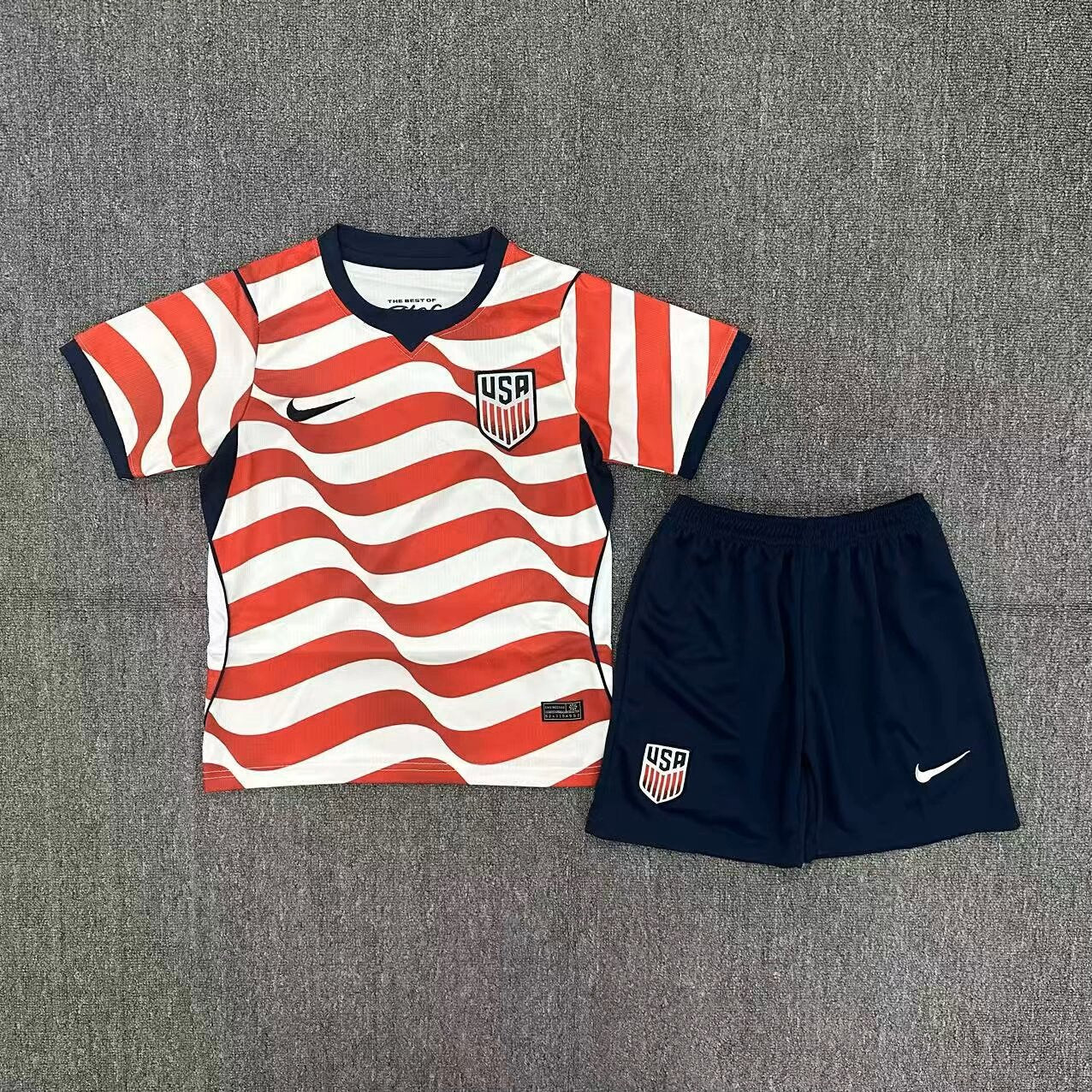 USA 2026/2027 Kids Home Fan Version Football Jersey