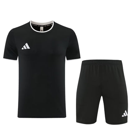 Adidas Clover T-shirt Black sets with pants Jersey 2026-2027