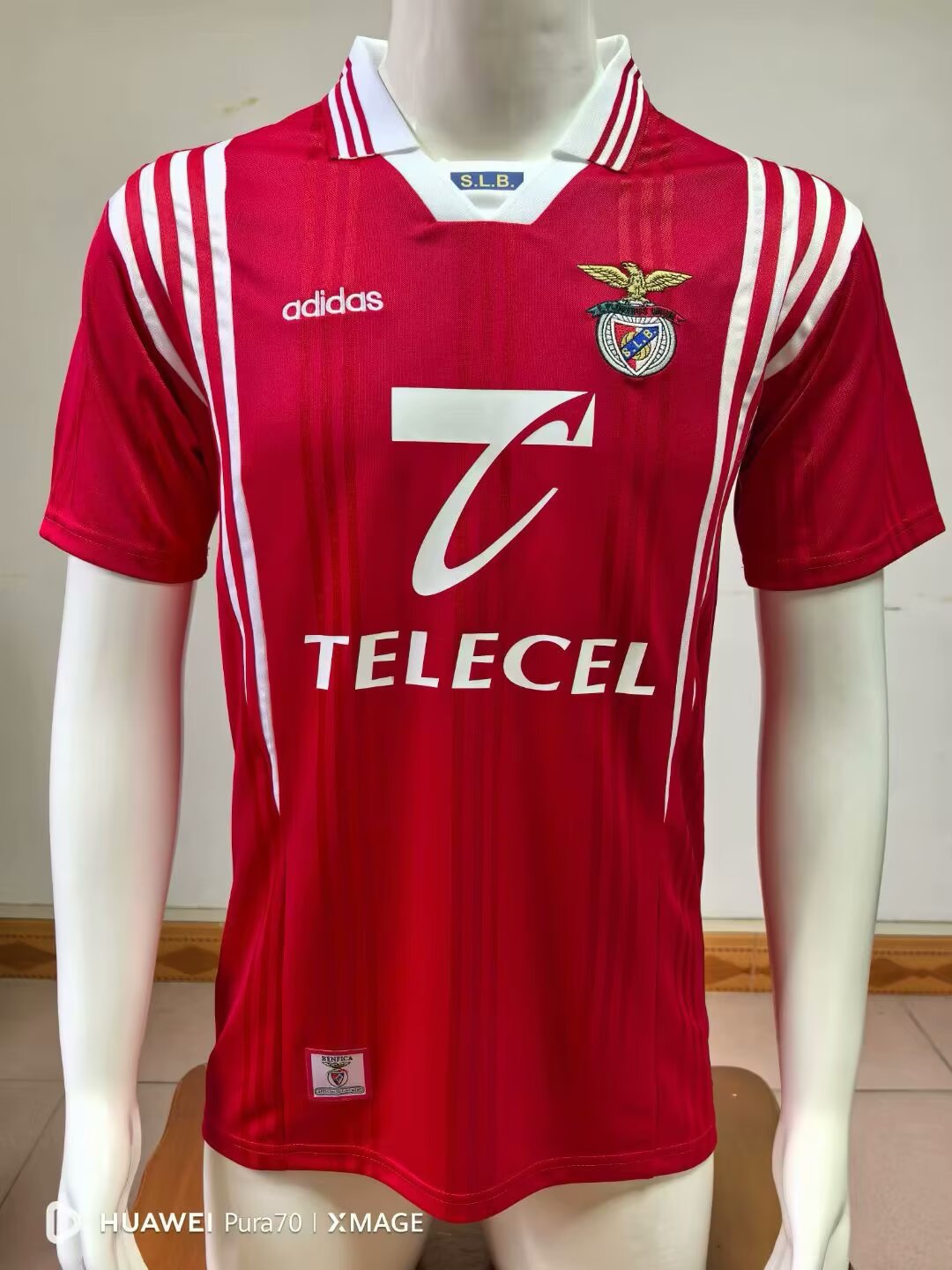 Retro Benfica 1997/1998 Home Fan Version Football Jersey