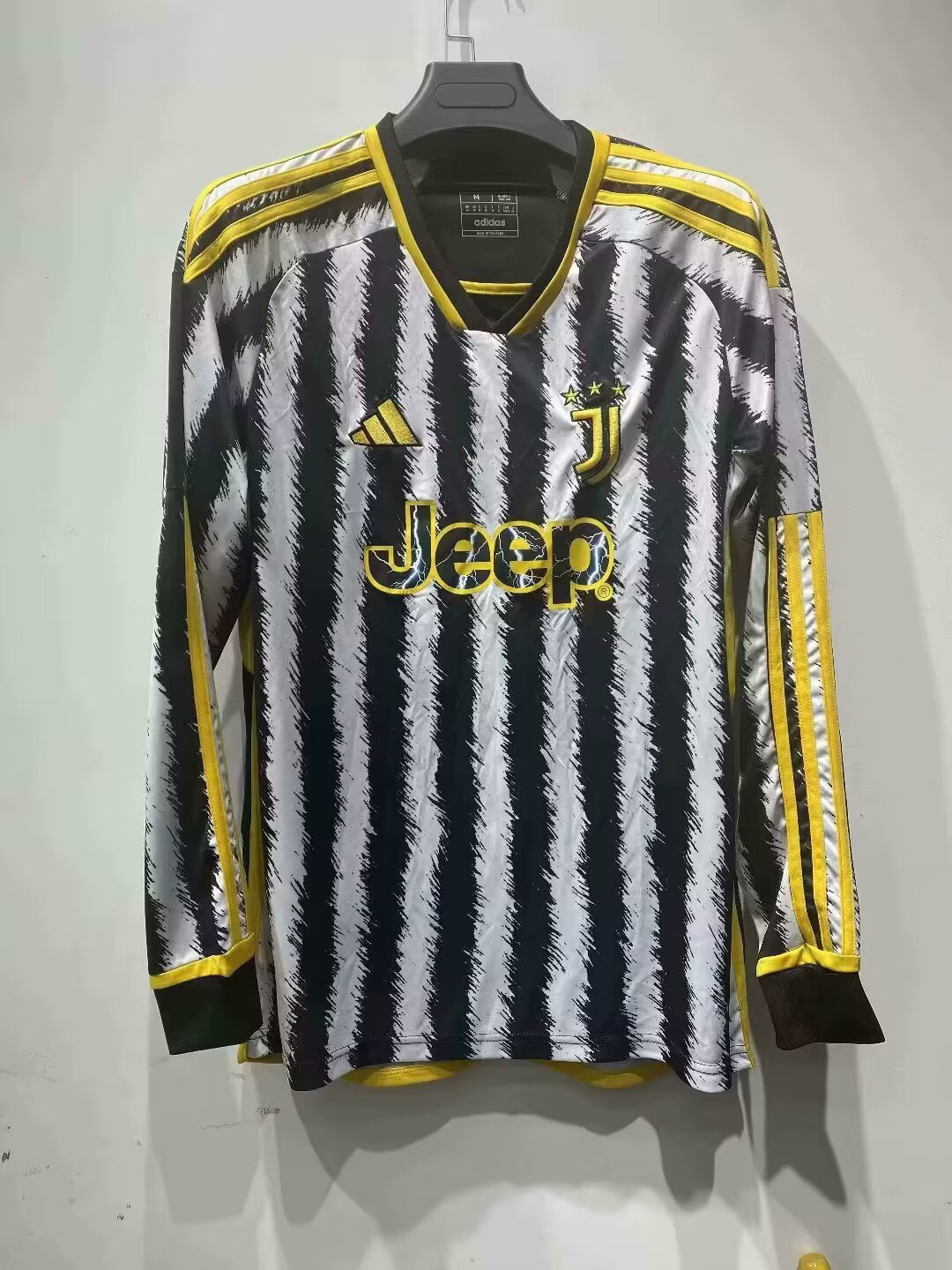 Juventus 2023/2024 Home Long Sleeve Fan Version Football Jersey