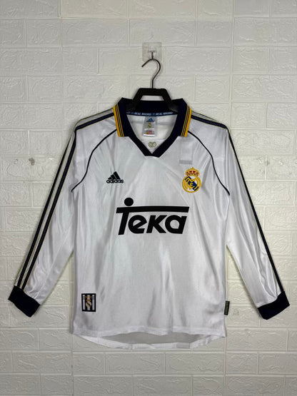 Retro real madrid 1999/2000 Home Football Jersey