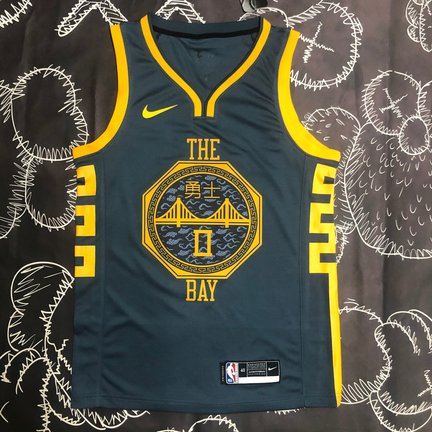 Retro Golden State Warriors 2018 Football Jersey