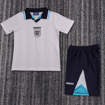 Retro England 1996 Kids Home Football Jersey