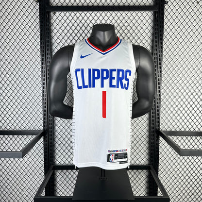 Los Angeles Clippers White #1 HARDEN NBA Season Jerseys 2023