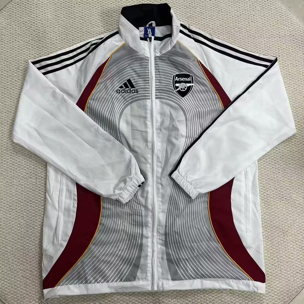 Arsenal Windbreaker White Red Jersey 2026-2027