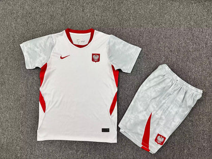 Poland 2026/2027 Kids Home Fan Version Football Jersey