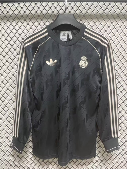 Retro Real Madrid 2024/2025 Long Sleeve Fan Version Football Jersey