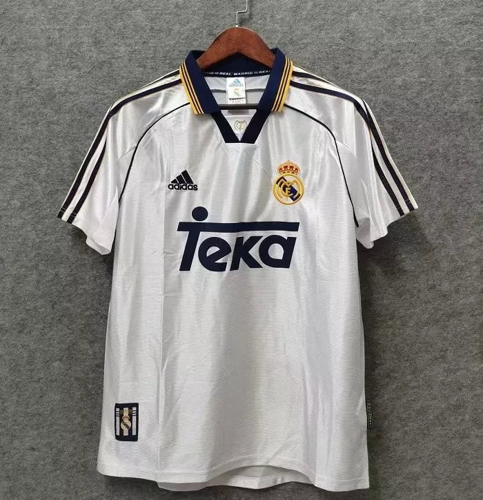 Retro real madrid 1998/2000 Home Football Jersey