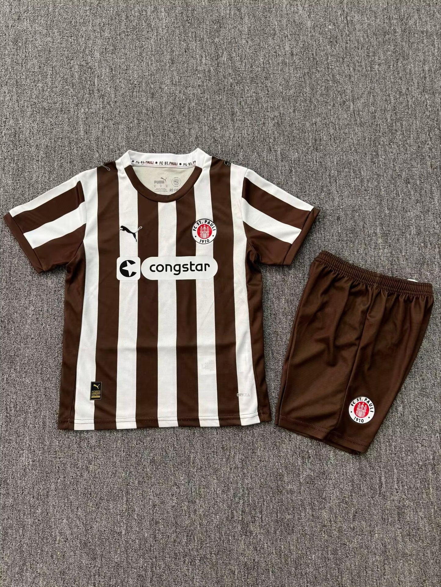 St. Pauli 2025/2026 Kids Home Fan Version Football Jersey