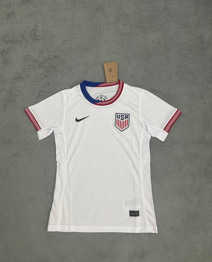 USA 2024/2025 Women Home Fan Version Football Jersey
