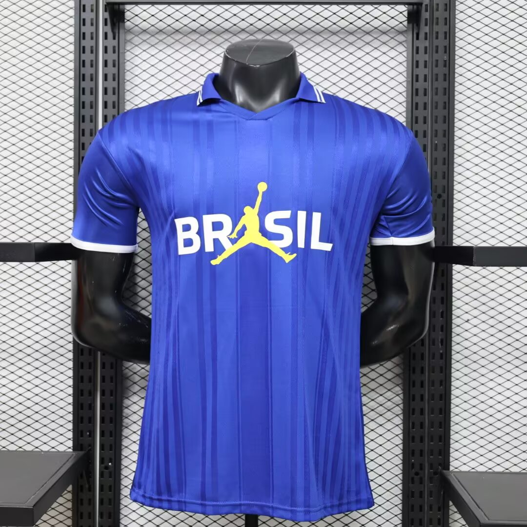 Brazil POLO T-shirt Blue Player Jersey 2026-2027