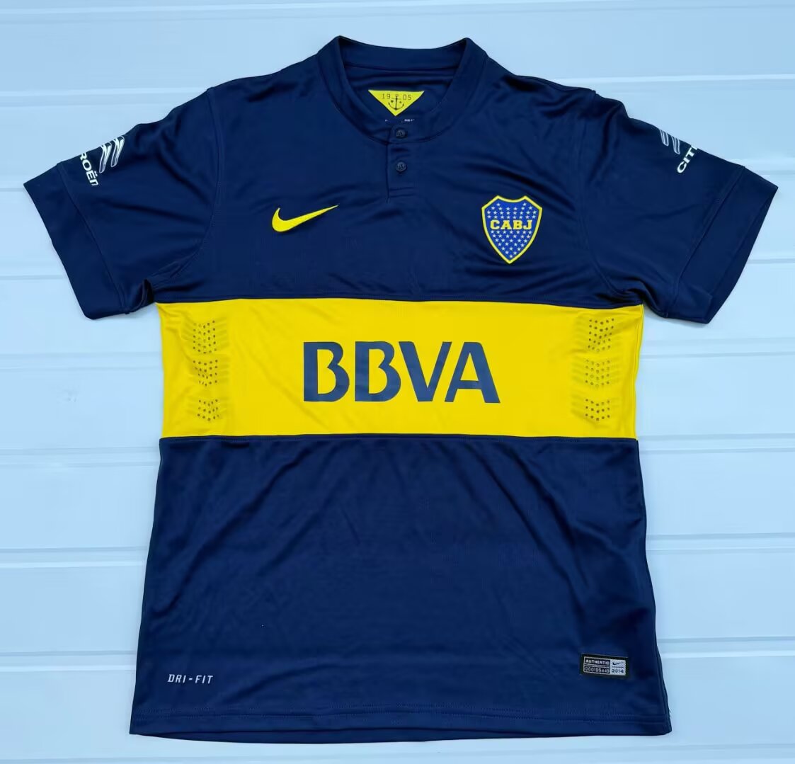 Retro Boca 2014/2015 Home Fan Version Football Jersey