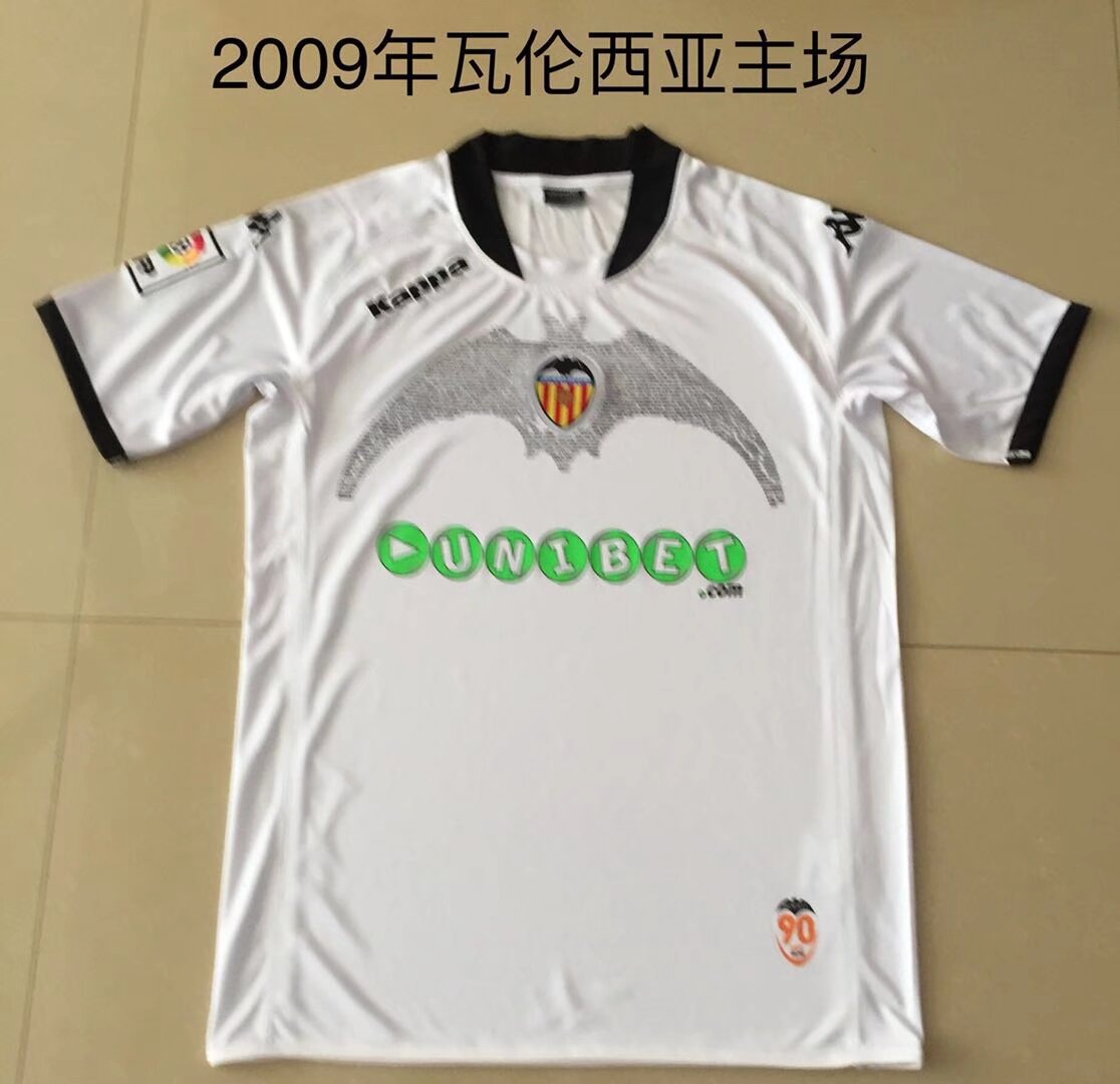 Retro valencia 2009 Home Fan Version Football Jersey