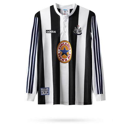 Retro Newcastle United 1995/1997 Home Long Sleeve Fan Version Football Jersey