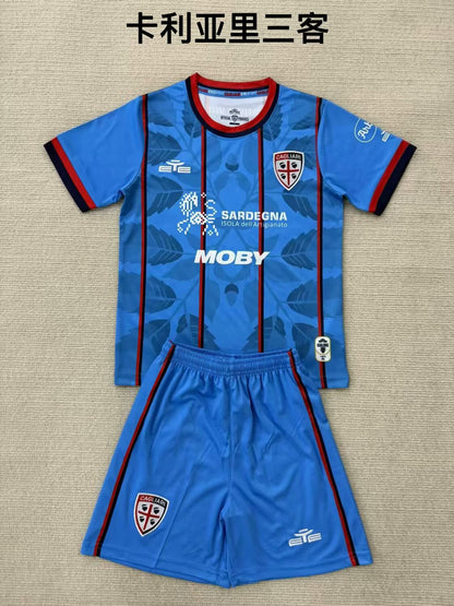 Cagliari 2025/2026 Kids Third Fan Version Football Jersey