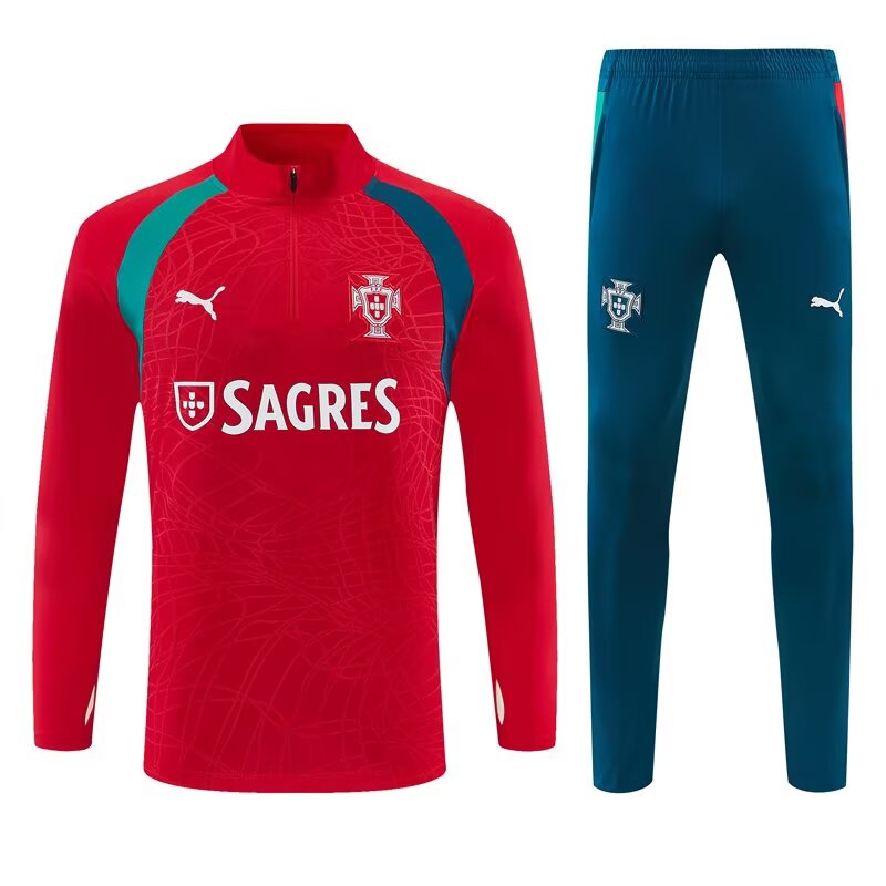 Portugal Training Tracksuit Red Kits (KIDS-MAN ) 2026-2027 (10-2xl)