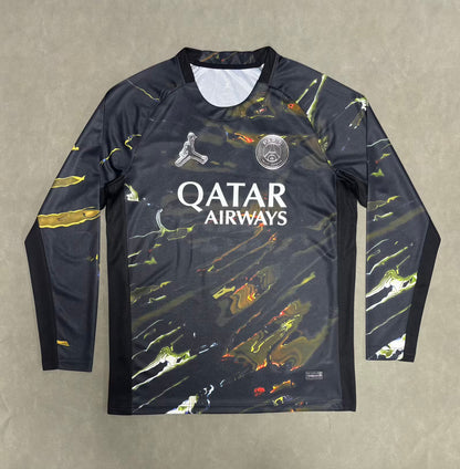 PSG Paris 2025/2026 Away Long Sleeve Fan Version Football Jersey