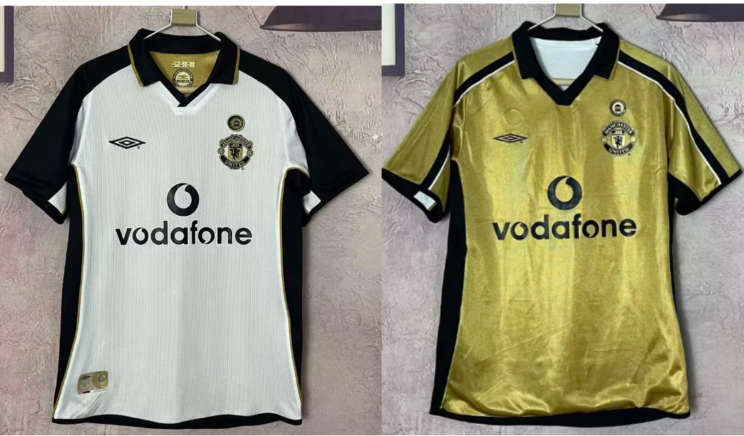 Retro Manchester united 2001/2002 Away Football Jersey