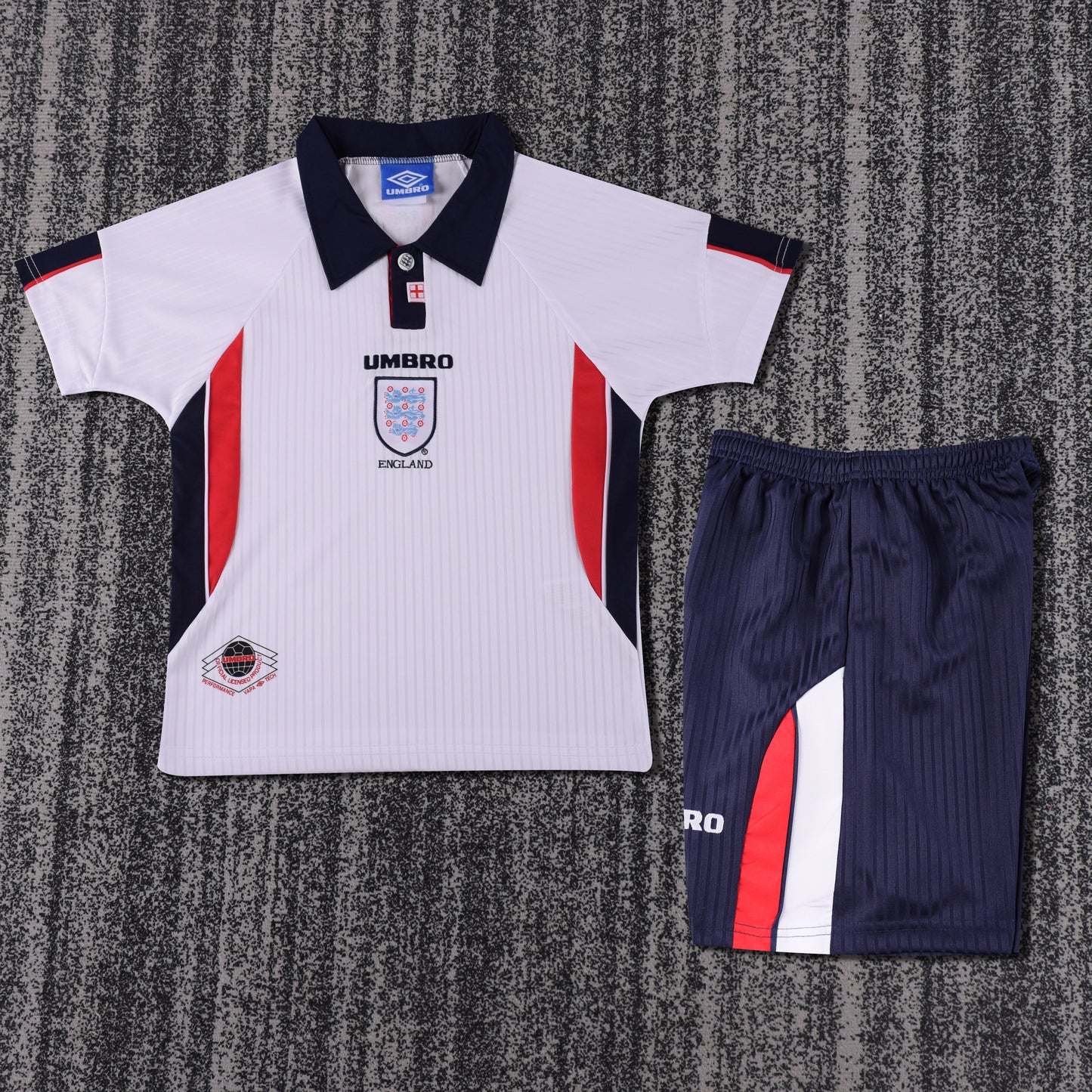 Retro England 1998 Kids Home Football Jersey