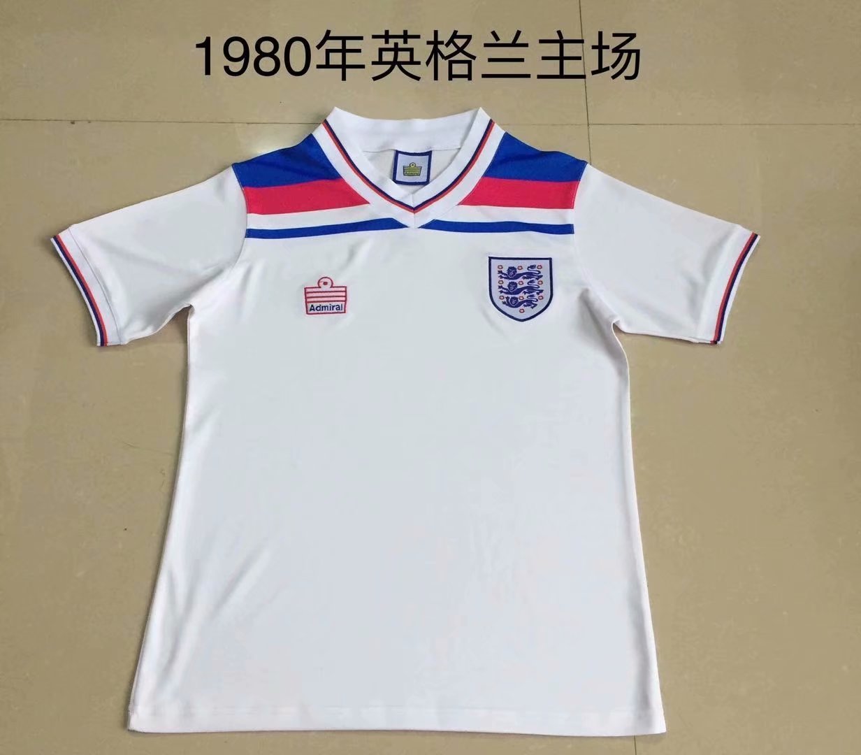 Retro England 1980 Home Football Jersey