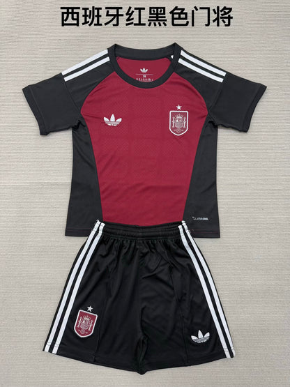 Spain 2026/2027 Kids Goalkeeper Fan Version Football Jersey