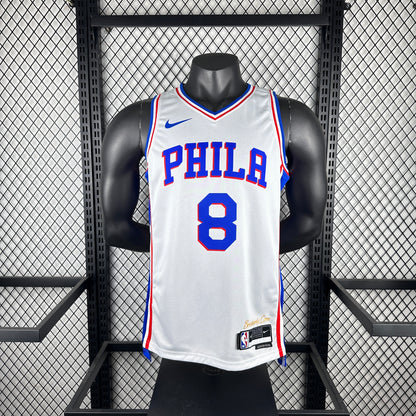 Philadelphia 76ers White #8 GEORGE NBA Season Jerseys 2023
