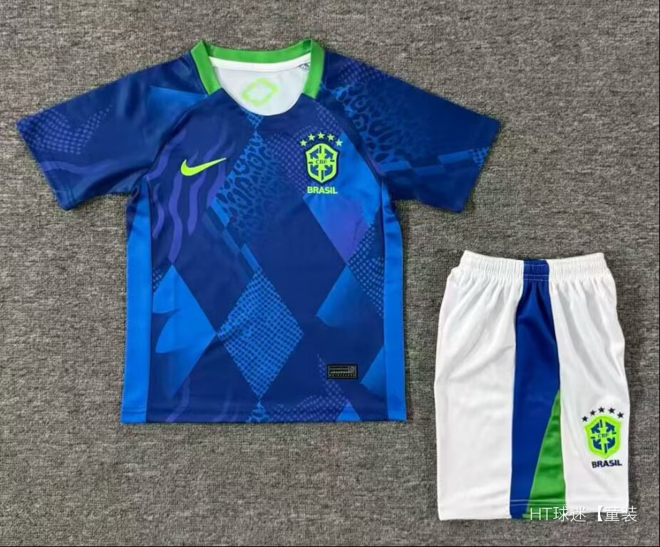 Brazil 2026/2027 Kids Away Fan Version Football Jersey