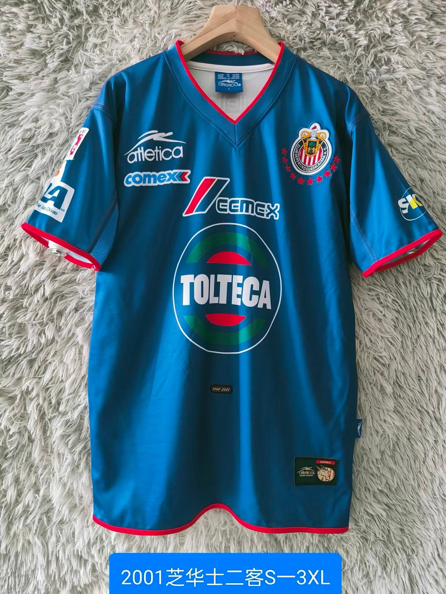 Retro chivas 2001/2002 Third Away Fan Version Football Jersey