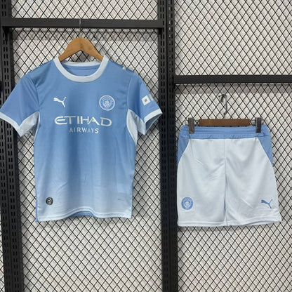 Manchester City 2026/2027 Kids Home Fan Version Football Jersey