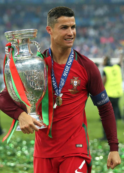 Retro Portugal 2016 Home Football Jersey