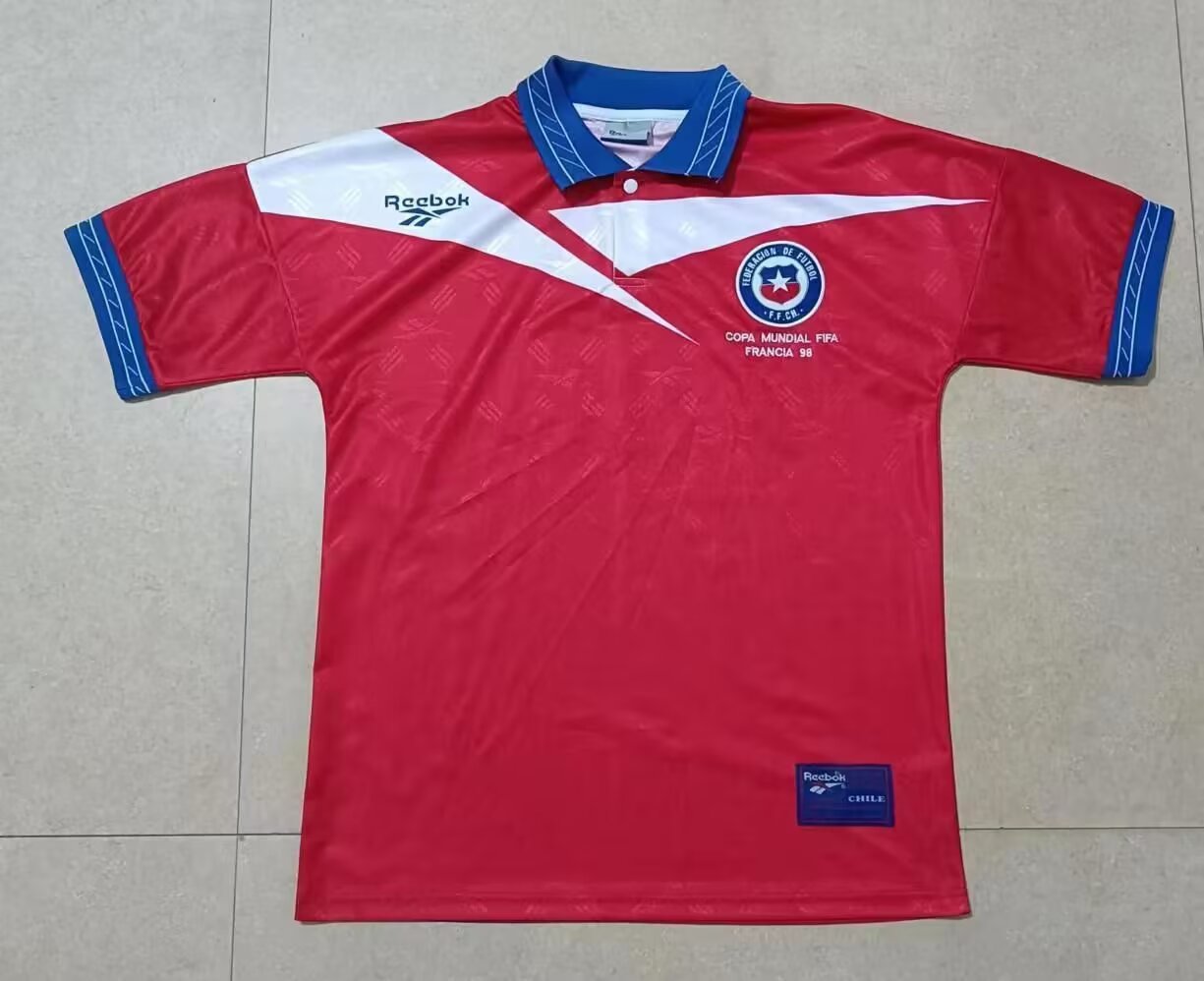 Retro Chile 1998 Home Fan Version Football Jersey