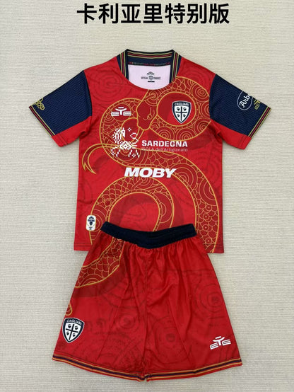 Cagliari Special Edition 2024/2025 Kids Fan Version Football Jersey