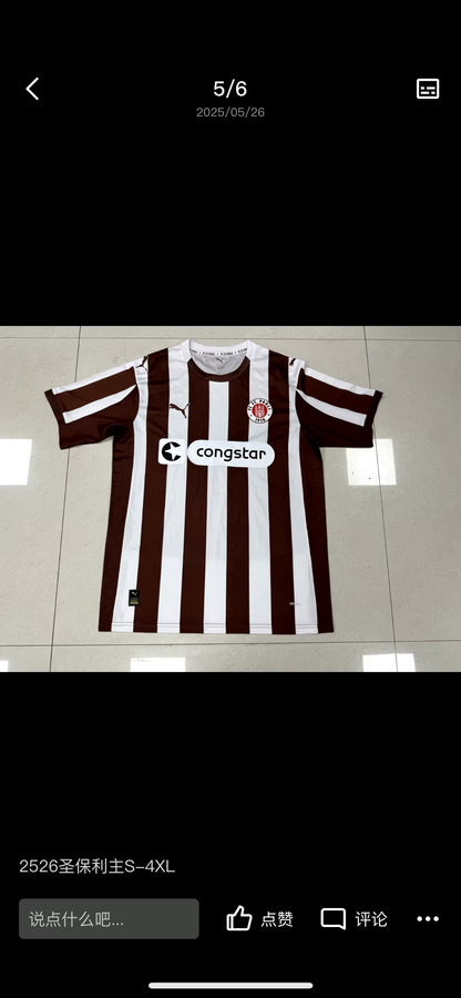 St. Pauli 2024/2025 Third Away Fan Version Football Jersey