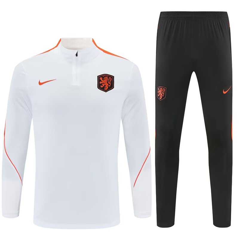 Netherlands Training Tracksuit White (Kids And Man 10-2XL) 2026-2027