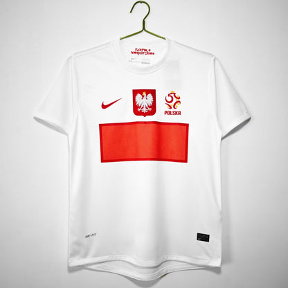 Retro Poland 2012 Home Fan Version Football Jersey