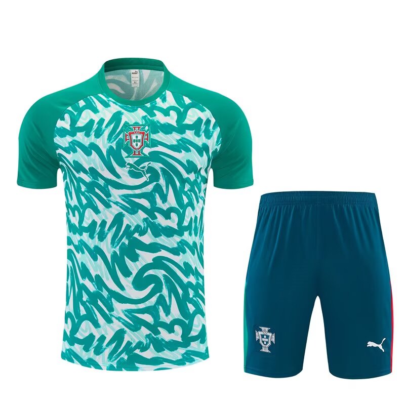 Portugal Training Sets Green White (Kids And Man 16-2XL) Jersey 2026-2027
