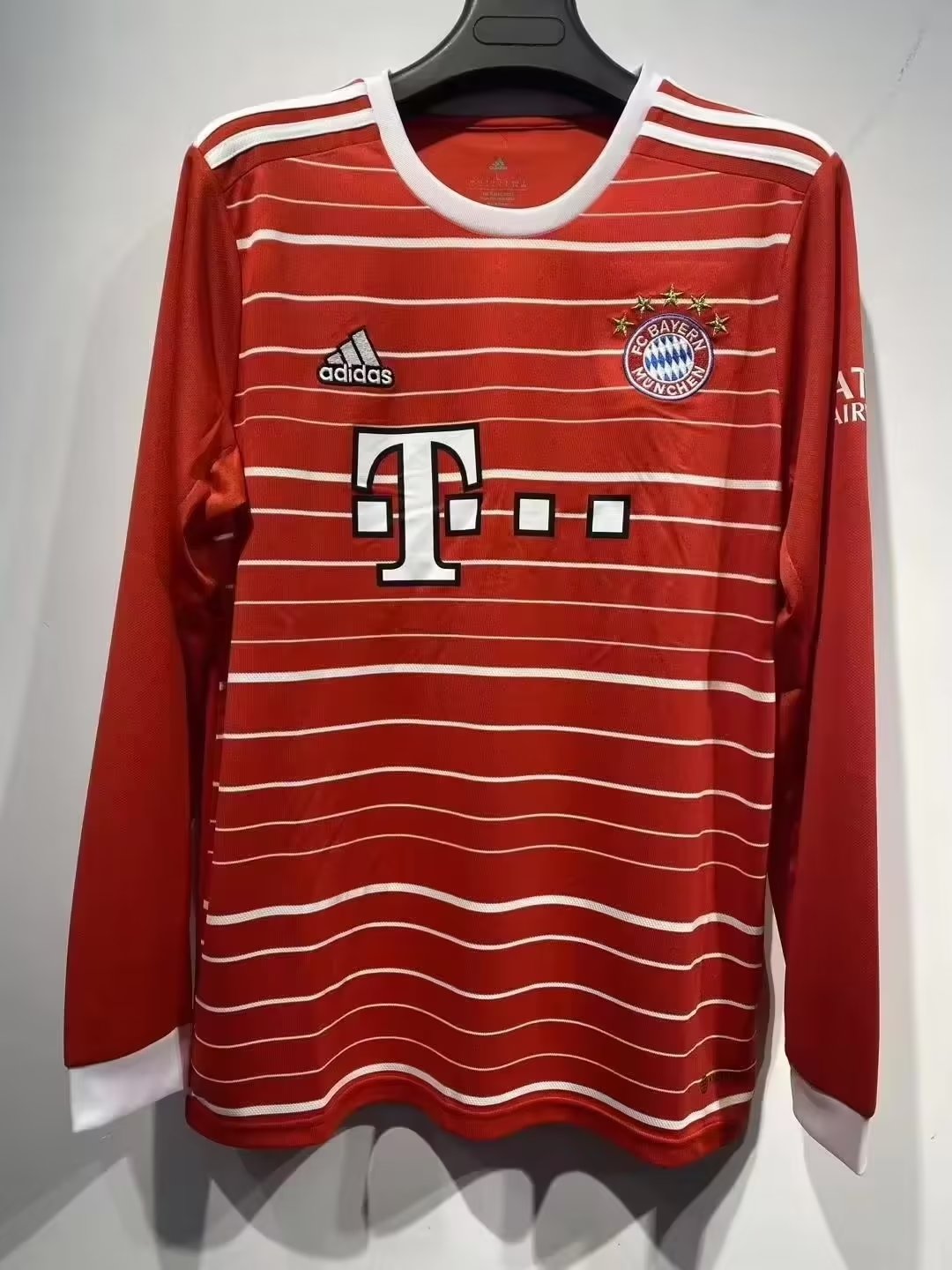 Bayern Munich 2022/2023 Home Long Sleeve Fan Version Football Jersey