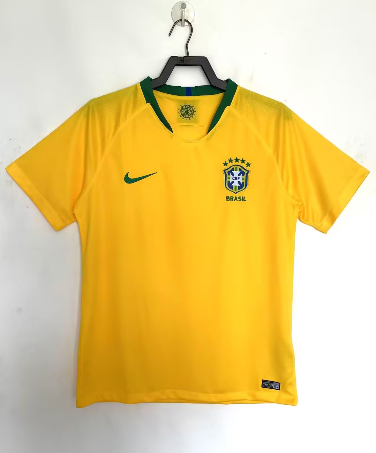 Retro Brazil 2018 Home Football Jersey