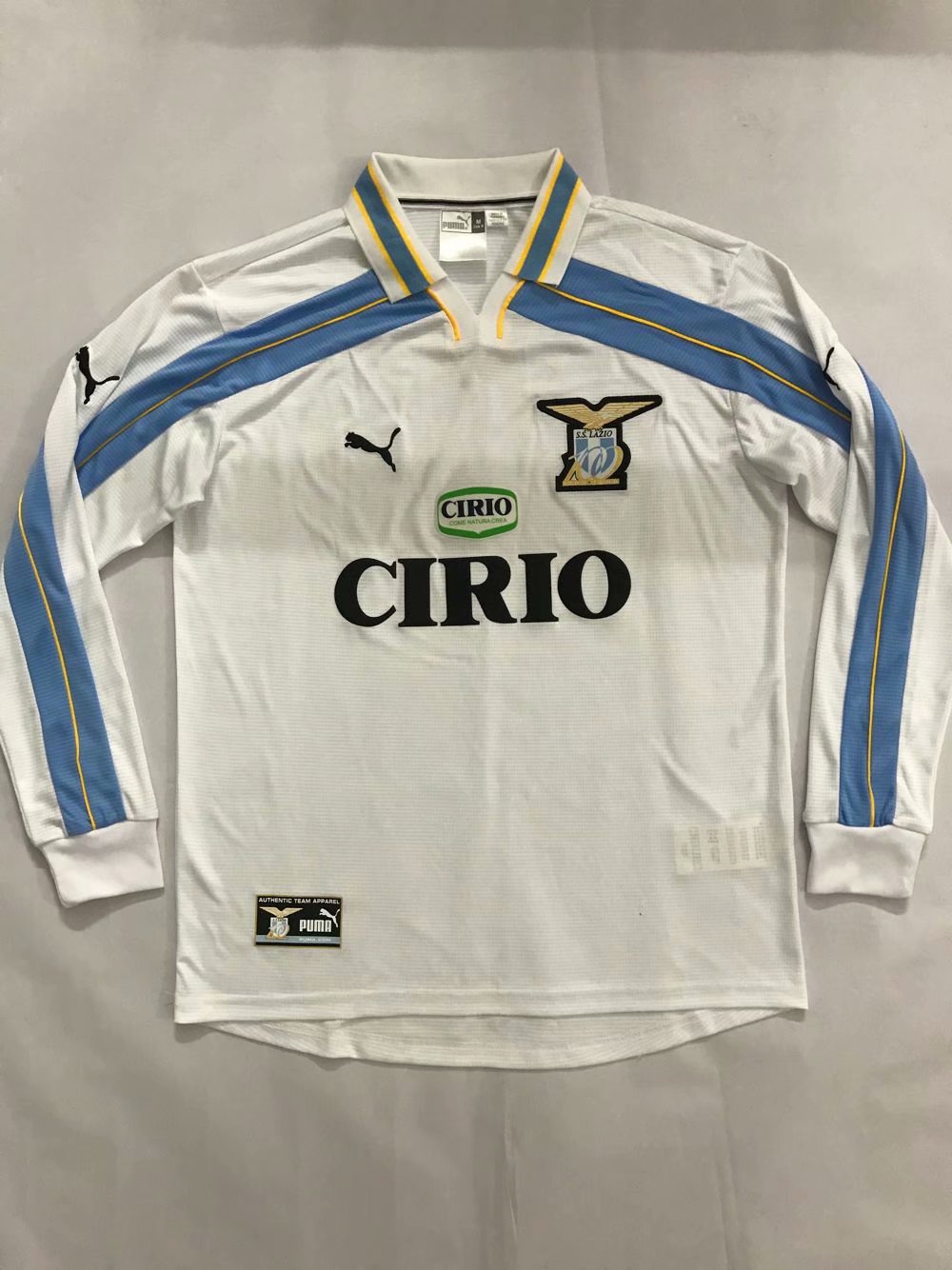 Retro Lazio 1998/2000 Away Long Sleeve Football Jersey