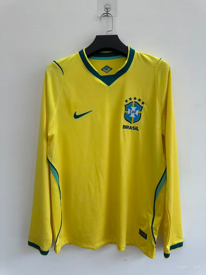 Brazil 2026/2027 Home Long Sleeve Fan Version Football Jersey