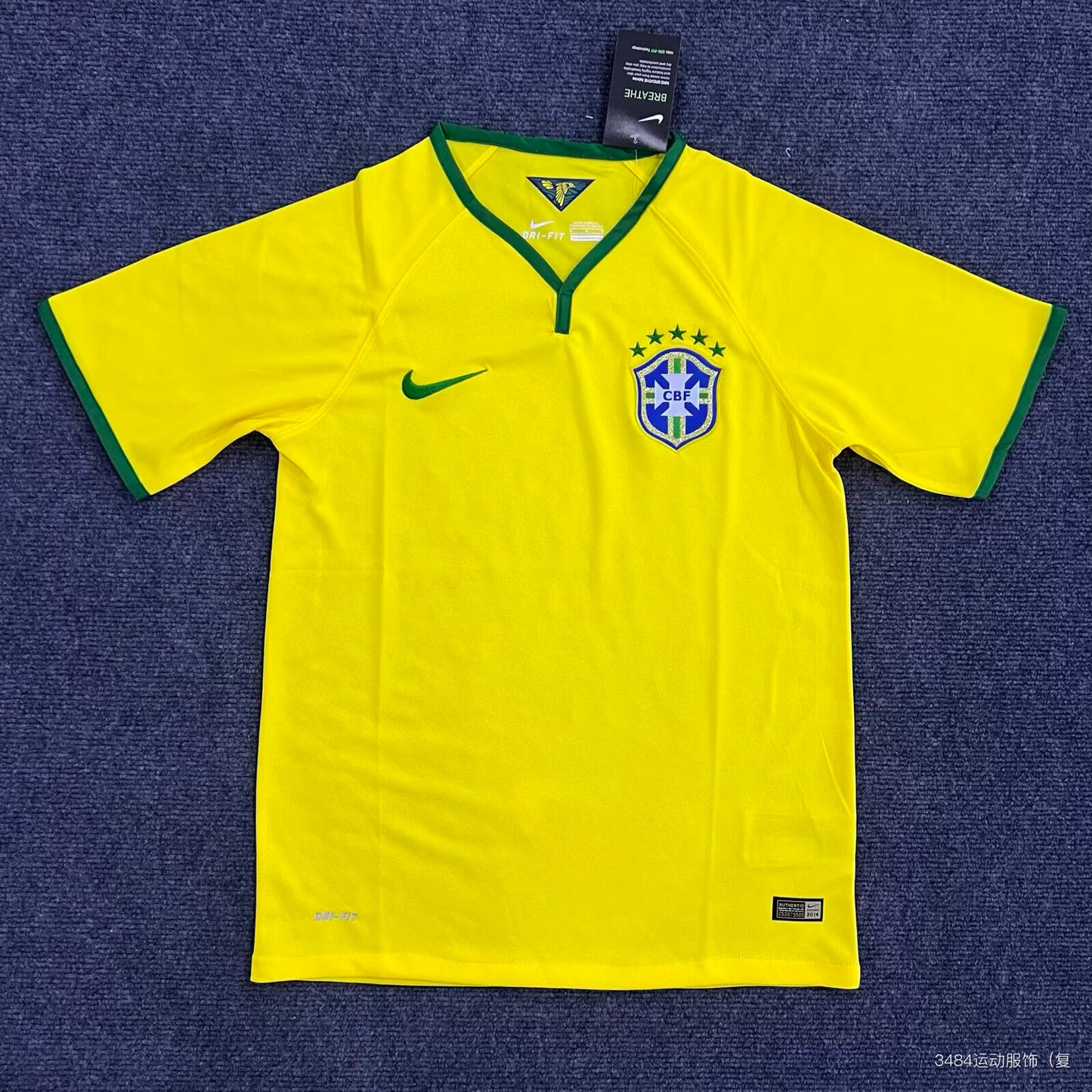 Retro Brazil 2013/2014 Home Football Jersey