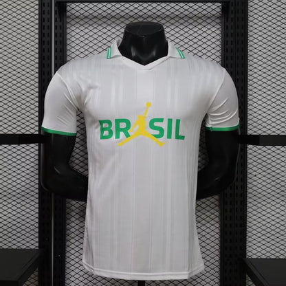 Brazil POLO T-shirt White Player Jersey 2026-2027