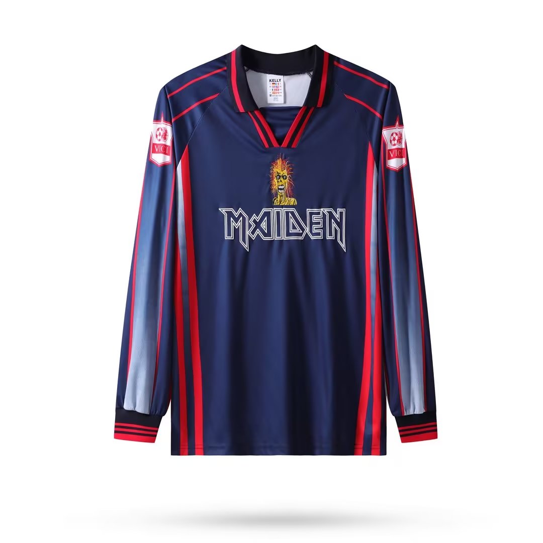 Retro West Ham United 1998 Home Long Sleeve Football Jersey