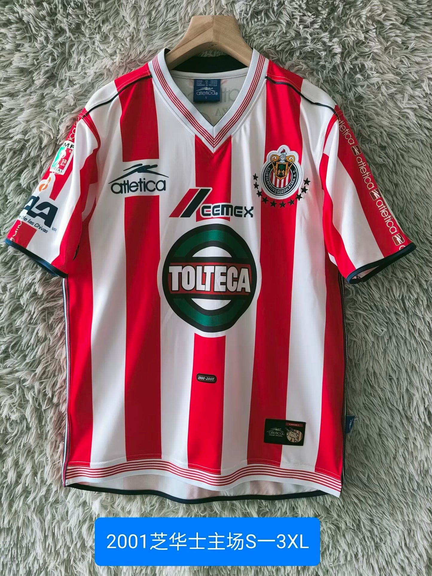 Retro chivas 2001/2002 Home Fan Version Football Jersey