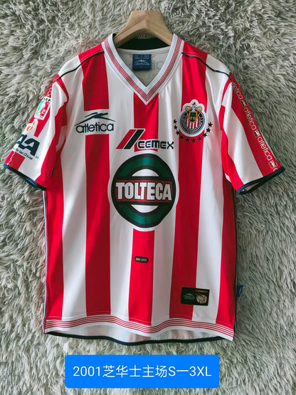 Retro chivas 2001/2002 Home Fan Version Football Jersey