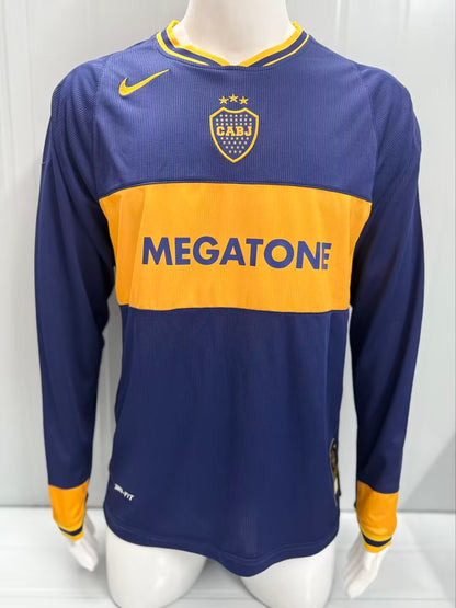 Retro Boca 2005/2006 Home Long Sleeve Football Jersey