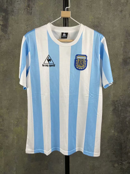 Retro Argentina Maradona Commemorative 1986 Football Jersey