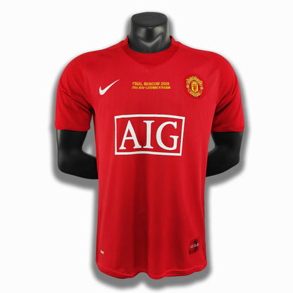 Retro Manchester united 2007/2008 Home Football Jersey