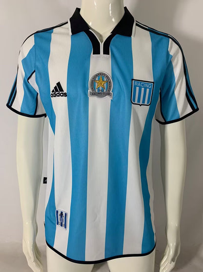 Retro Racing 2000/2001 Home Fan Version Football Jersey