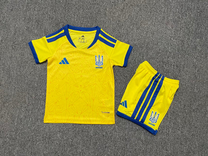 Ukraine 2026/2027 Kids Home Fan Version Football Jersey